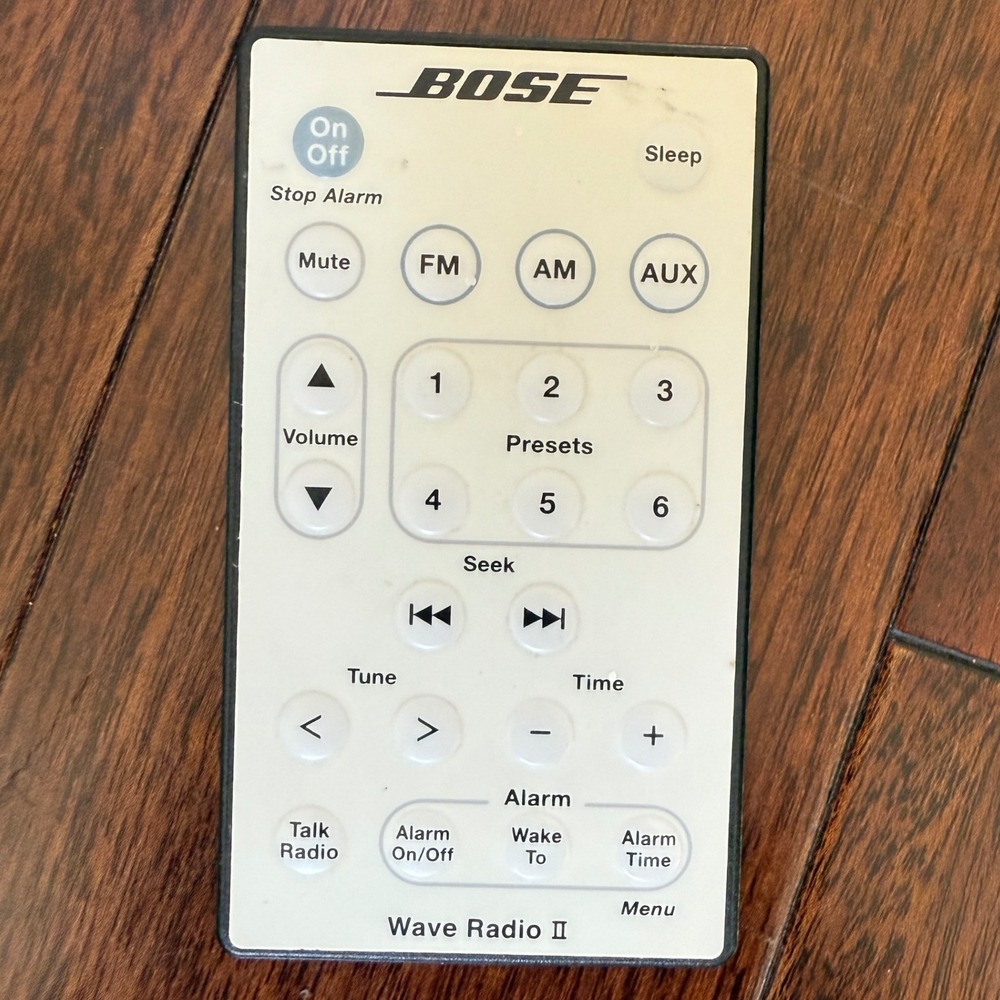 Bose Wave Radio II Remote Control‎ Replacement White OEM Tested Works Vintage